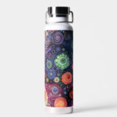 Schöne Whimsikfarben zurück zur Schule Trinkflasche (Rückseite)