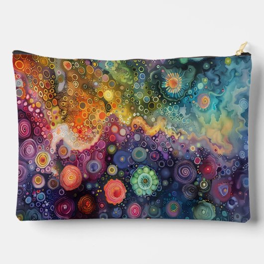 Schöne Whimsikfarben zurück zur Schule Zubehörtasche (Rückseite)