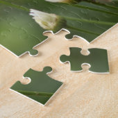 Schöne White Daisies | Blume auf dem grünen Feld Puzzle (Seite)