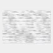 Schöne White Designs Hochzeitsveranstaltungen Geschenkpapier Set (Vorderseite 3)