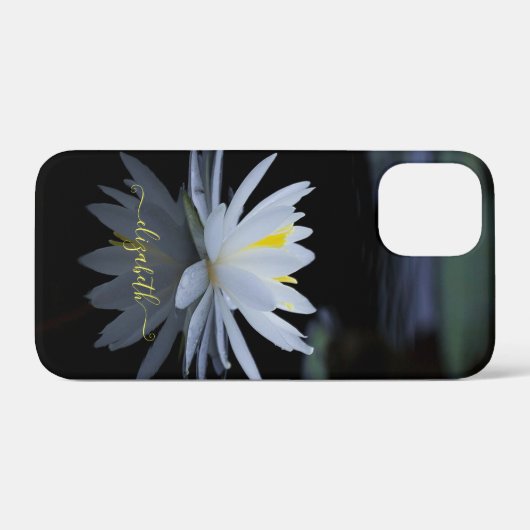 Schöne White Lotus Blume, See, Zen Case-Mate iPhone Hülle (Rückseite (Horizontal))