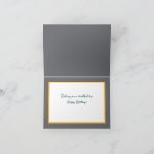 Schöne White Rose Blume Hübsch Happy Birthday Karte (Innenseite)