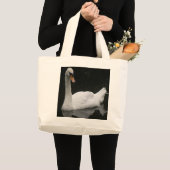Schöne White Swan Bag Jumbo Stoffbeutel (Vorderseite (Produkt))