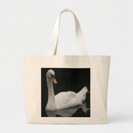 Schöne White Swan Bag Jumbo Stoffbeutel (Vorne)