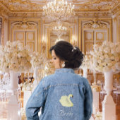 Schöne White Swan Bride Jeansjacke