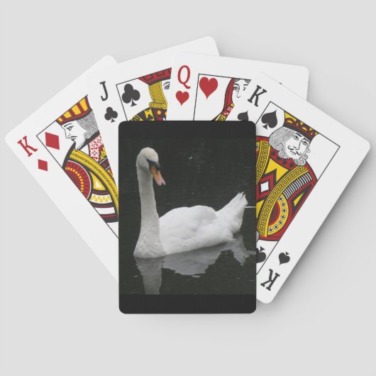 Schöne White Swan Spielkarten (Rückseite)