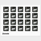 Schöne White Swan Stickers (Blatt)
