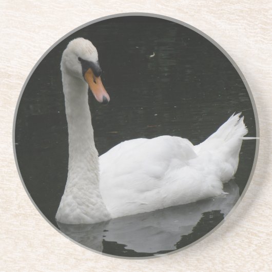 Schöne White Swan Untersetzer (Vorne)