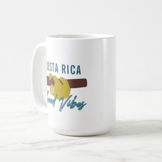 Schöne Wibes Costa Rica Kaffeetasse (Vorderseite Links)