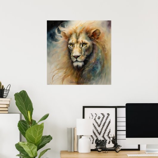 Schöne Wicked AI Fantasy Digital Art Print Poster (Heimbüro)