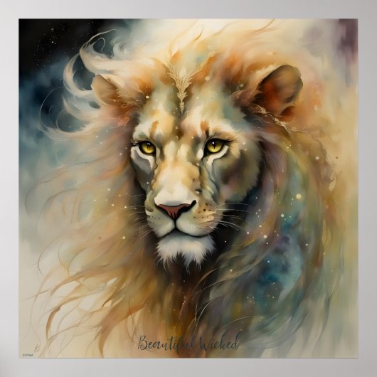 Schöne Wicked AI Fantasy Digital Art Print Poster (Vorne)