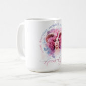 Schöne Widder-Frau mit Eigenschaften Kaffeetasse (Vorderseite Links)