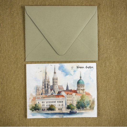 Schöne Wien Österreich Stadtansicht Malerei Postkarte