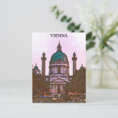 Schöne Wiener Kirchenarchitektur Postkarte (Stehend Vorderseite)