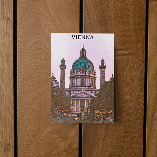 Schöne Wiener Kirchenarchitektur Postkarte