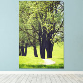 Schöne Wiese Leinwanddruck (Insitu (Holzboden))