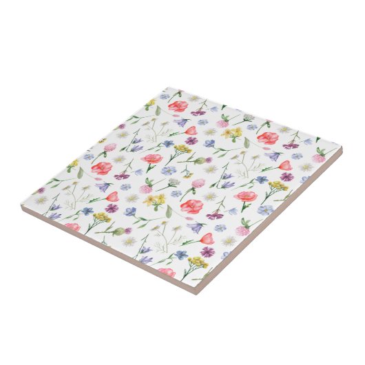 Schöne Wiesen Blume nahtlos Fliese (Seite)