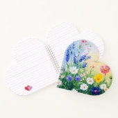 Schöne Wiesen mit Wildblumen Notizblock (Innenseite)