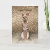 Schöne Wildafrikanerkatze Karte (Vorderseite)