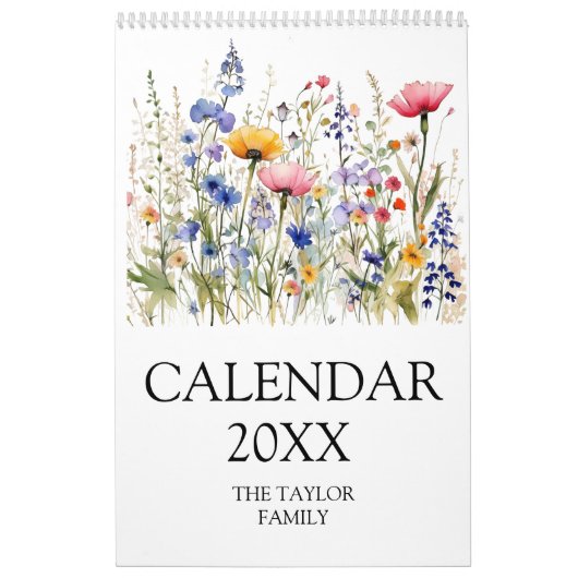 Schöne Wildblume Botanischer Garten Kalender (Titelbild)