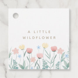 Schöne Wildblume Bouquet Geburtstags-Liebesmarken Geschenkanhänger