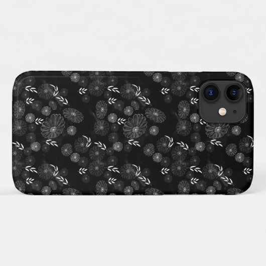 Schöne Wildblume Doodles Muster Case-Mate iP Case-Mate iPhone Hülle (Rückseite (Horizontal))