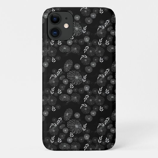 Schöne Wildblume Doodles Muster Case-Mate iP iPhone Hülle (Rückseite)