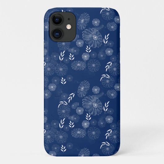 Schöne Wildblume Doodles Muster Case-Mate iPhone Hülle (Rückseite)