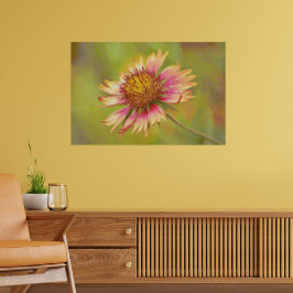 Schöne Wildblume Feuerrader Kunst Poster