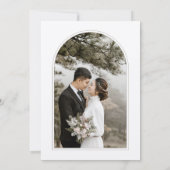 Schöne Wildblume Garden Beige Foto Hochzeit Einladung (Rückseite)