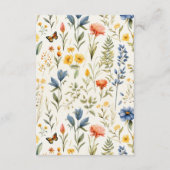 Schöne Wildblume Natur Blumenzwiebeln Details Begleitkarte (Rückseite)