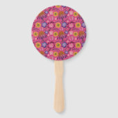 Schöne Wildblume Pink Babydusche Fächer (Rückseite)