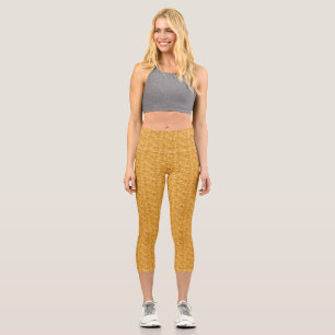 Schöne Wildblume und Sonnenstrahlen Capri Leggings