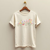 Schöne Wildblume Wasserfarbe Botanischer Garten Tri-Blend Shirt