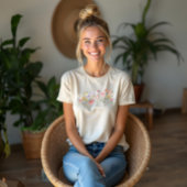 Schöne Wildblume Wasserfarbe Botanischer Garten Tri-Blend Shirt