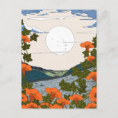 Schöne Wildblume Wiesen Landschaft Postkarte (Vorderseite)