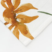 Schöne Wildblumen, Aquarell, Mohn, Fleecedecke (Ecke)