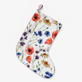 Schöne Wildblumen, Aquarell, Mohn, Kleiner Weihnachtsstrumpf (Vorderansicht (hängend))