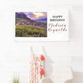 Schöne Wildblumen-Berg-Schöner Himmel Banner (Insitu)