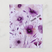 Schöne Wildblumen Blume DANKE Postkarte (Vorderseite)