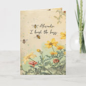 Schöne Wildblumen Geburtstag Karte (Vorderseite)