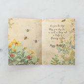 Schöne Wildblumen Geburtstag Karte (Innenseite)