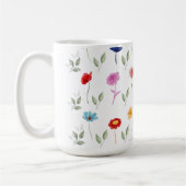 Schöne Wildblumen gedruckte Tasse (Links)