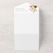 Schöne Wildblumen Hochzeit All In One Einladung (Außenbereich)