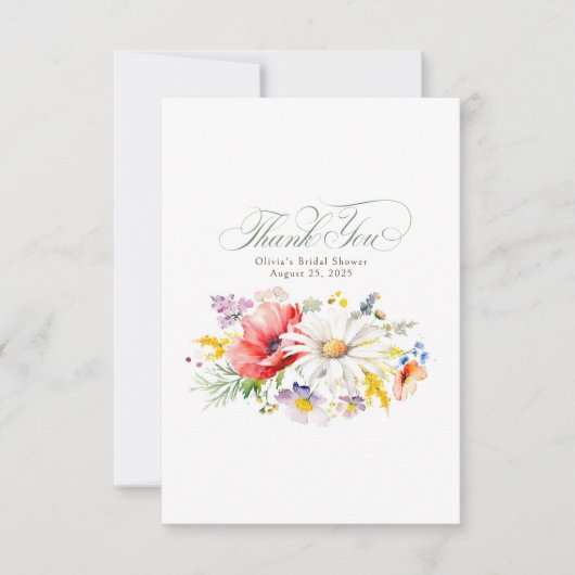 Schöne Wildblumen Klein Danke (Vorderseite)