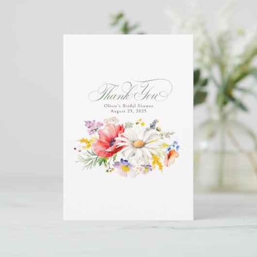 Schöne Wildblumen Klein Danke (Stehend Vorderseite)