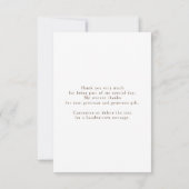 Schöne Wildblumen Klein Danke (Rückseite)