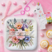 Schöne Wildblumen Moderne Luxus-Kollektion Pappteller (Party)
