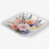 Schöne Wildblumen Moderne Luxus-Kollektion Pappteller (Gewinkelt)