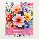 Schöne Wildblumen Moderne Luxus-Kollektion Planer (Vorderseite)